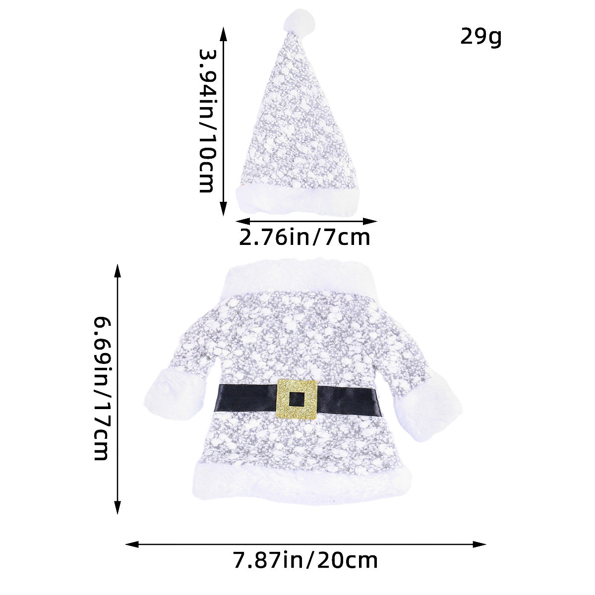 Wholesale  Christmas Decorations  Clothes Hats Wine Bottle Set  Decorations