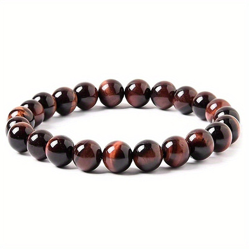 Wholesale 8mm men' s tiger eye stone beaded bracelet black stone obsidian white pine bracelet