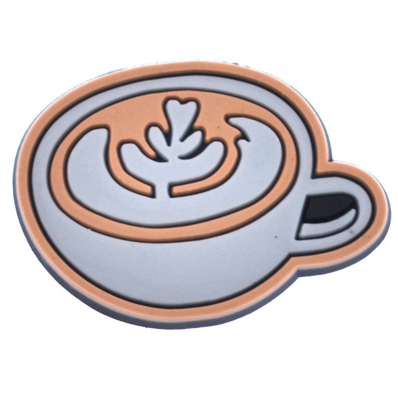 Wholesale Random 100pcs Coffee Series Shoes Accessories Shoes Charms