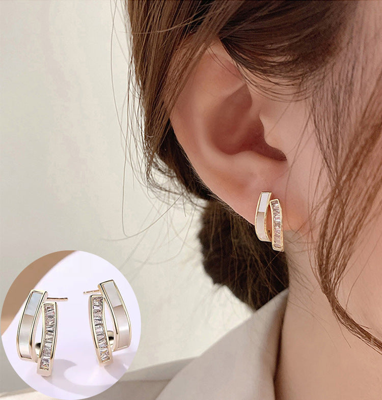 Wholesale 925 Silver Needle Light Luxury High-end Earrings ACC-ES-HaoWen016