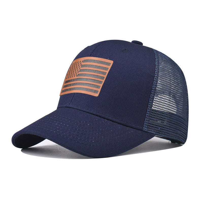 Wholesale American Flag Independence Day Baseball Cap Adjustable Breathable Oxford Lined Outdoor Hat For Adults
