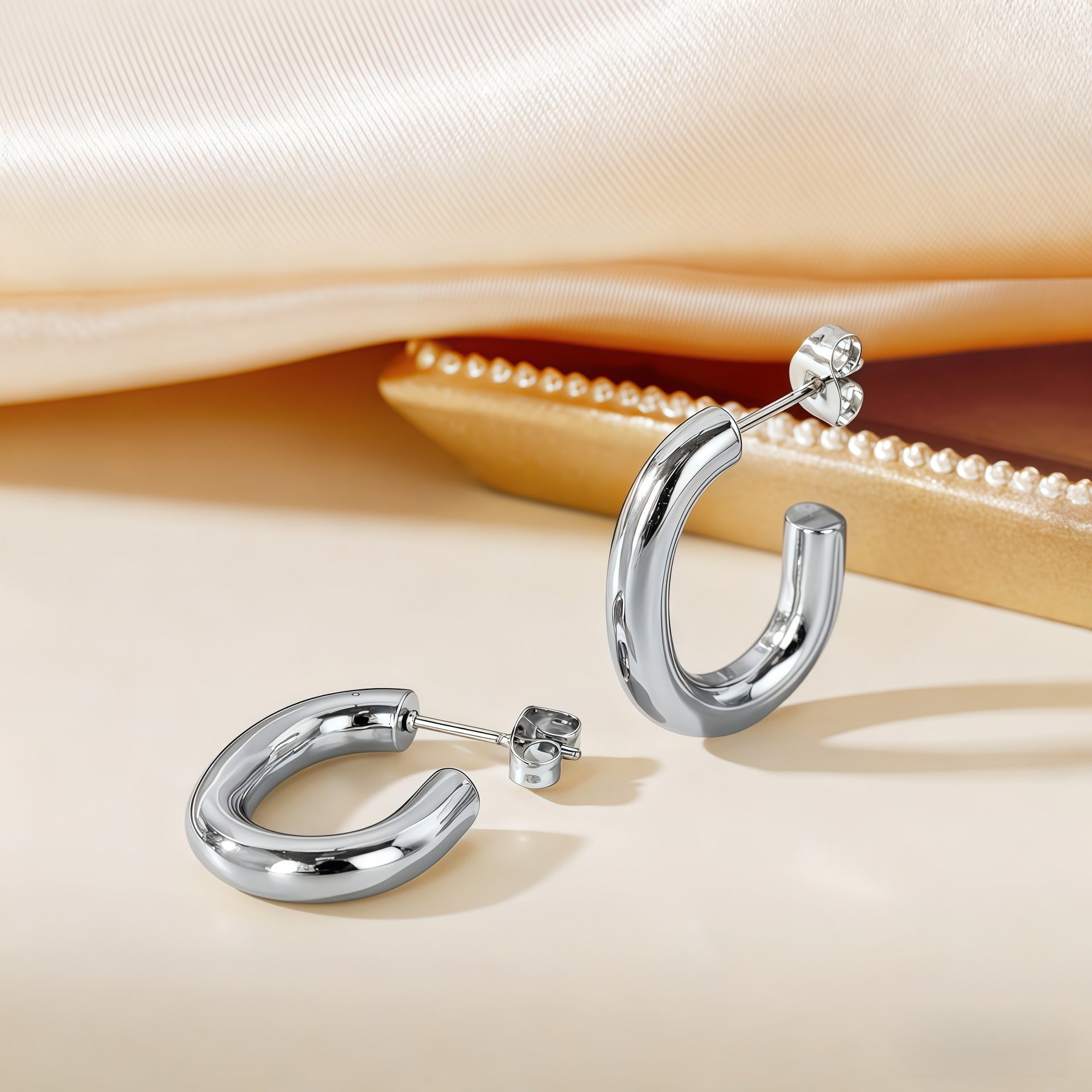 Wholesale Steel titanium hoop earrings