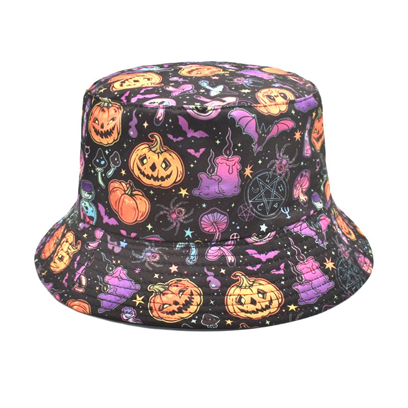 Wholesale  pumpkin pattern  Bucket Hat