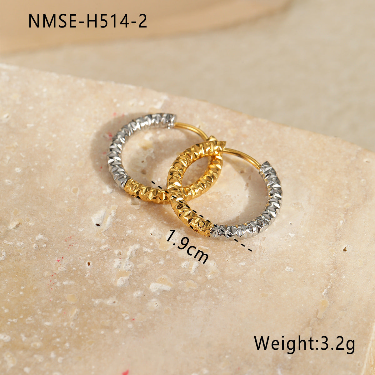 Wholesale Gold and Silver Color Matching Earrings Stainless Steel Earrings
