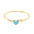 Wholesale  stainless steel 18k  not fade love drop oil open bracelet