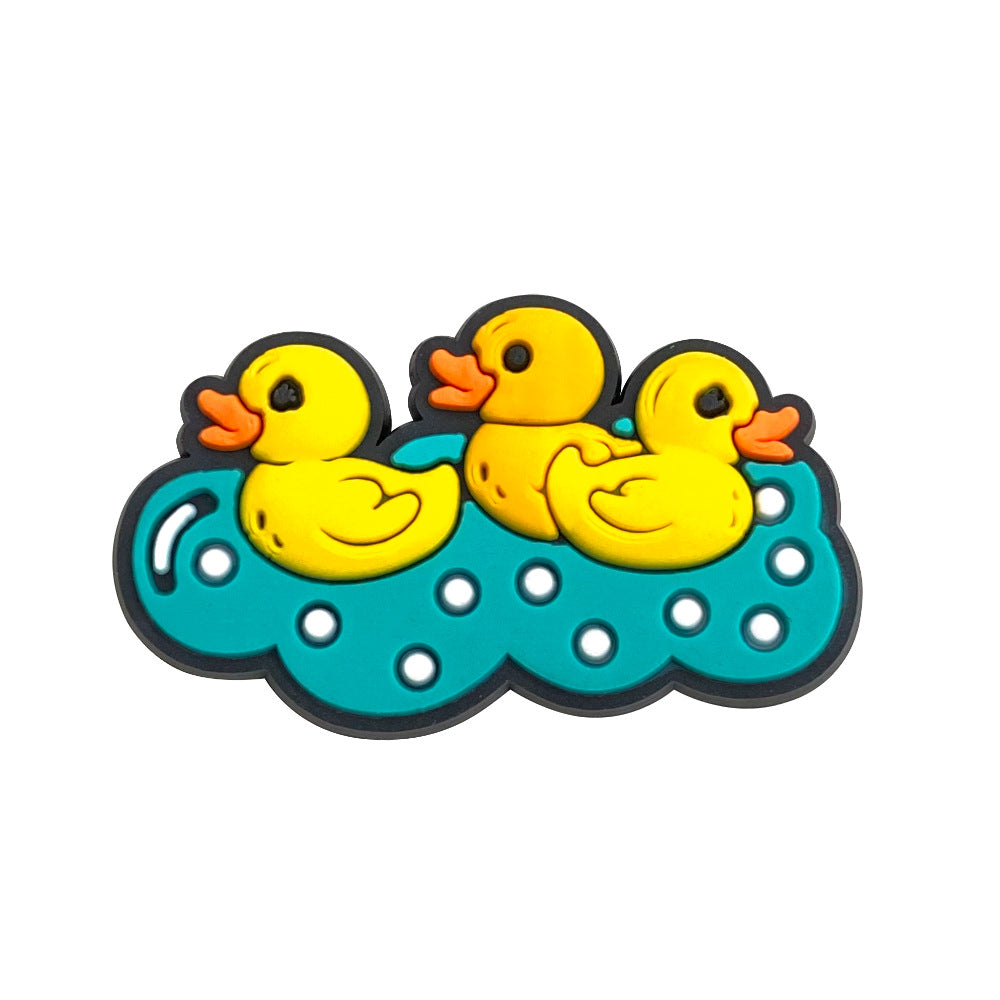 Wholesale 10pcs Cartoon cute soft rubber shoe charms shoe decoration