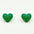 Wholesale  Simple Color Heart Acrylic Earrings