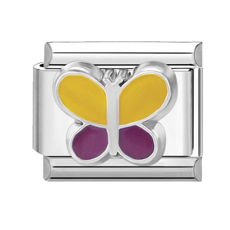 Wholesale Italian Charm Bracelet 9mm DIY Splicing Cute Creative Stainless Steel Composable Bracelet