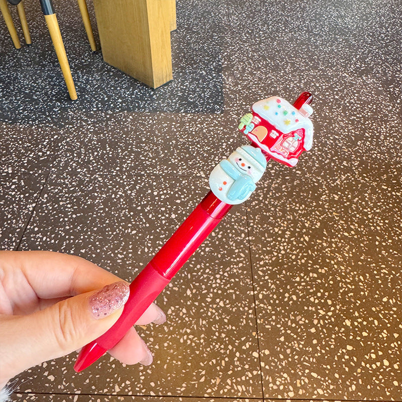 Wholesale Creative Christmas Series Red Ballpoint Pen