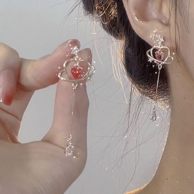 Wholesale  butterfly tassel ear clip  flower earrings