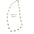 Wholesale Natural Stone Beaded Necklace Shell Ot Buckle Pendant Stainless Steel White Jade Pendant Necklace