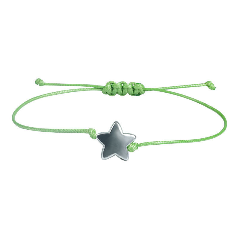 Wholesale Five-pointed Star Woven Hand Rope Color Adjustable Bracelet