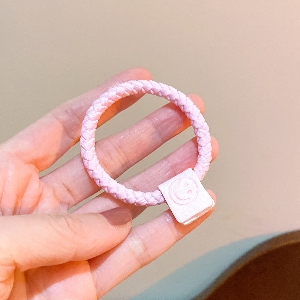 Wholesale Candy Color High Elastic Smiley Face Hair Band ACC-HS-Huidi038