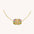 Wholesale drum twist Valentine's Day necklace furnace vacuum plating 18K gold color preservation