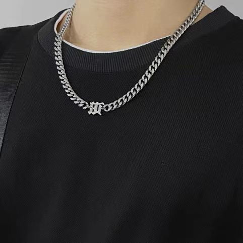 Wholesale Fashionable Face Titanium Steel Multi Layer Chain Necklace For Children And Adults Boutique Resale