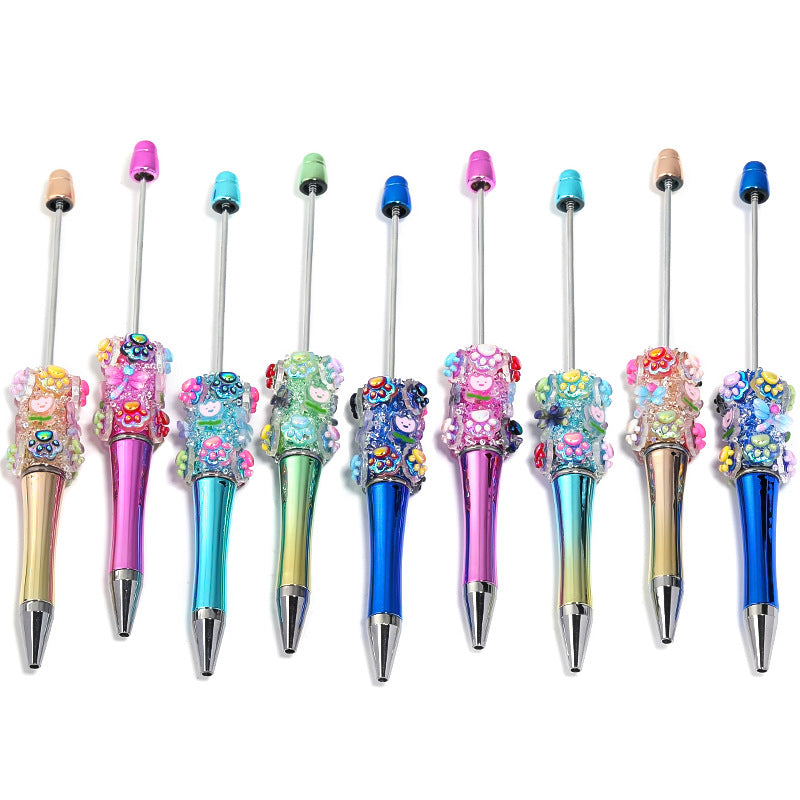 Wholesale 5pcs/ set Original Cartoon Cat Claw Gestapia Sugar Pen Dragonfly Tulip Bead Pen