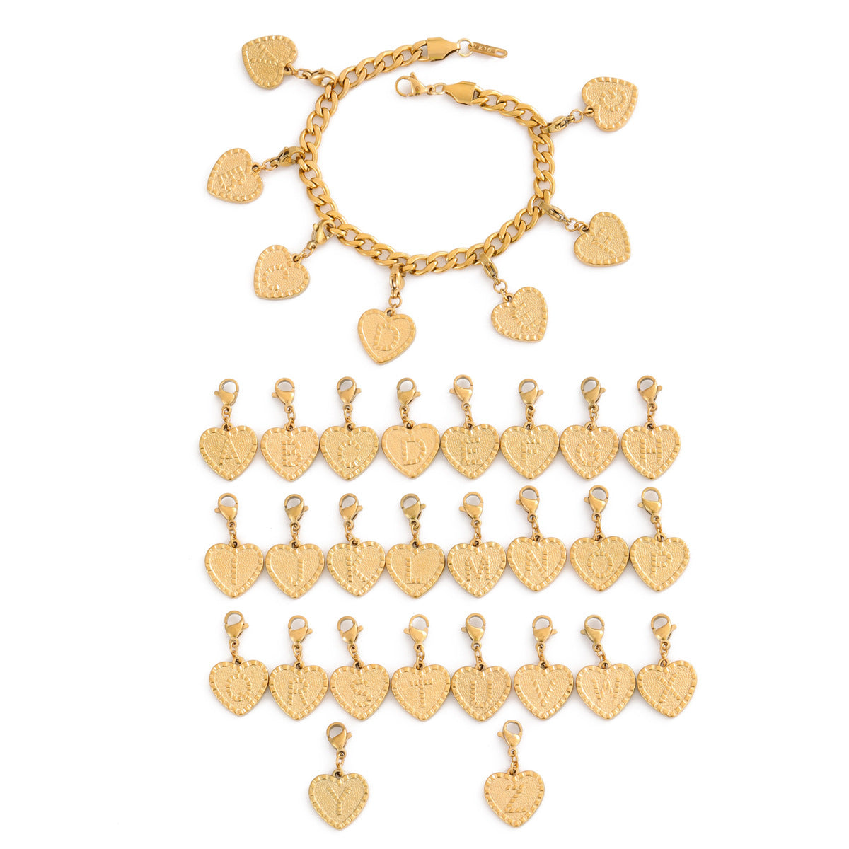 Wholesale Stainless Steel Bracelet  Fashion Heart  Bracelet