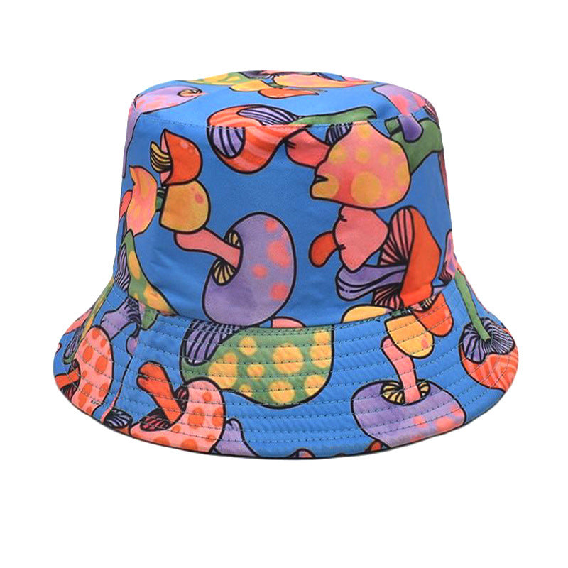 Wholesale Colorful Mushroom Pattern Bucket Hat ACC-HT-ShunMa003