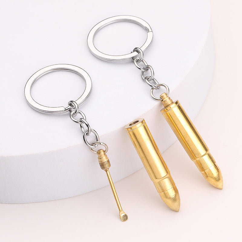 Wholesale Pure Brass Bullet Model Keychain