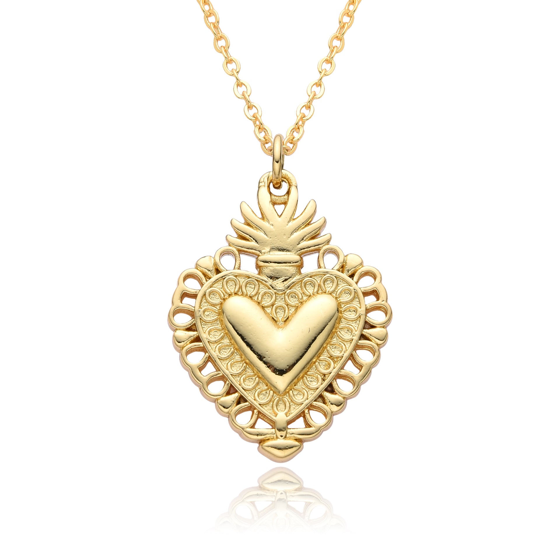 Wholesale love diamond clavicle chain copper plated 18K real gold necklace