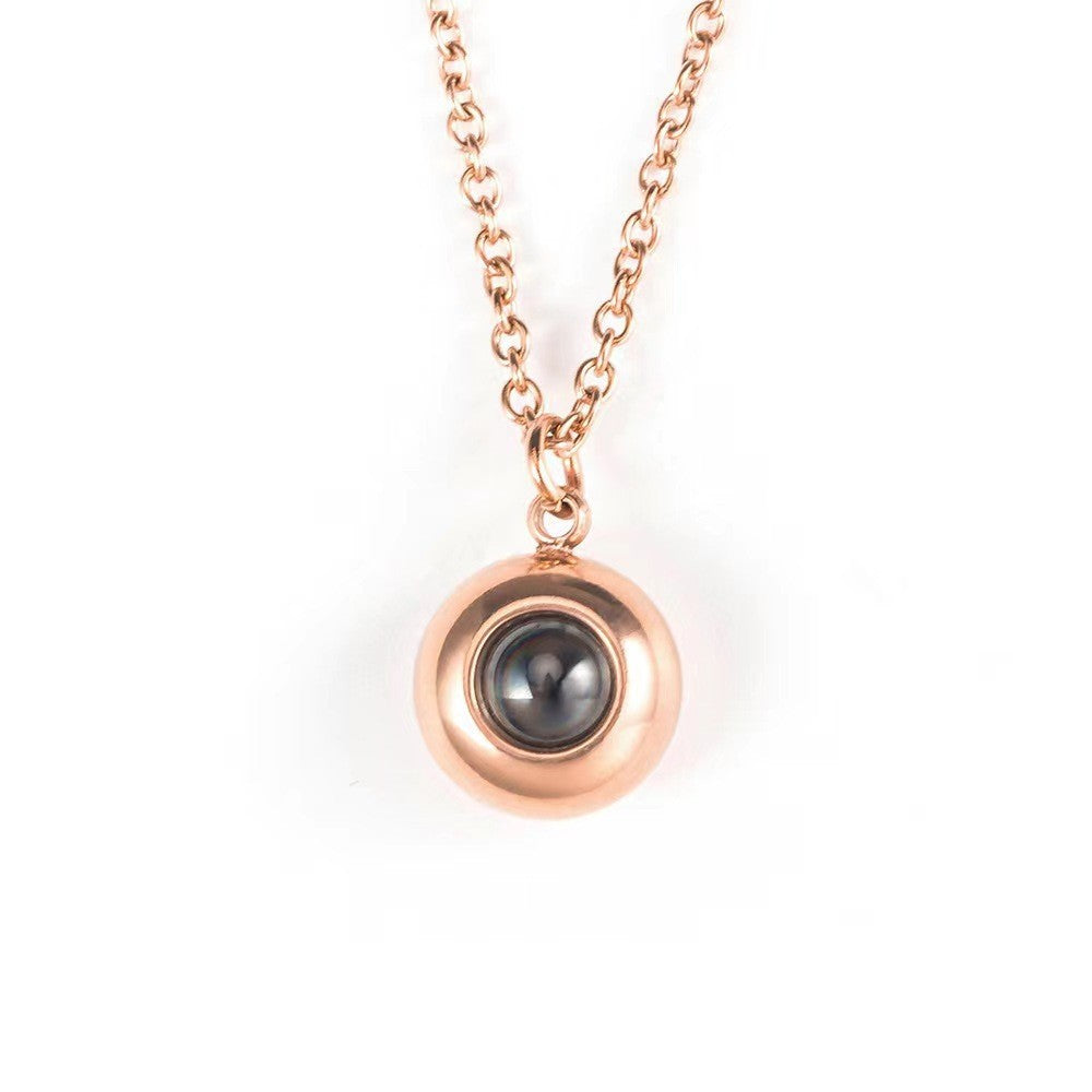 Wholesale 100 Languages I Love You Projection Necklace ACC-NE-Shiyu004