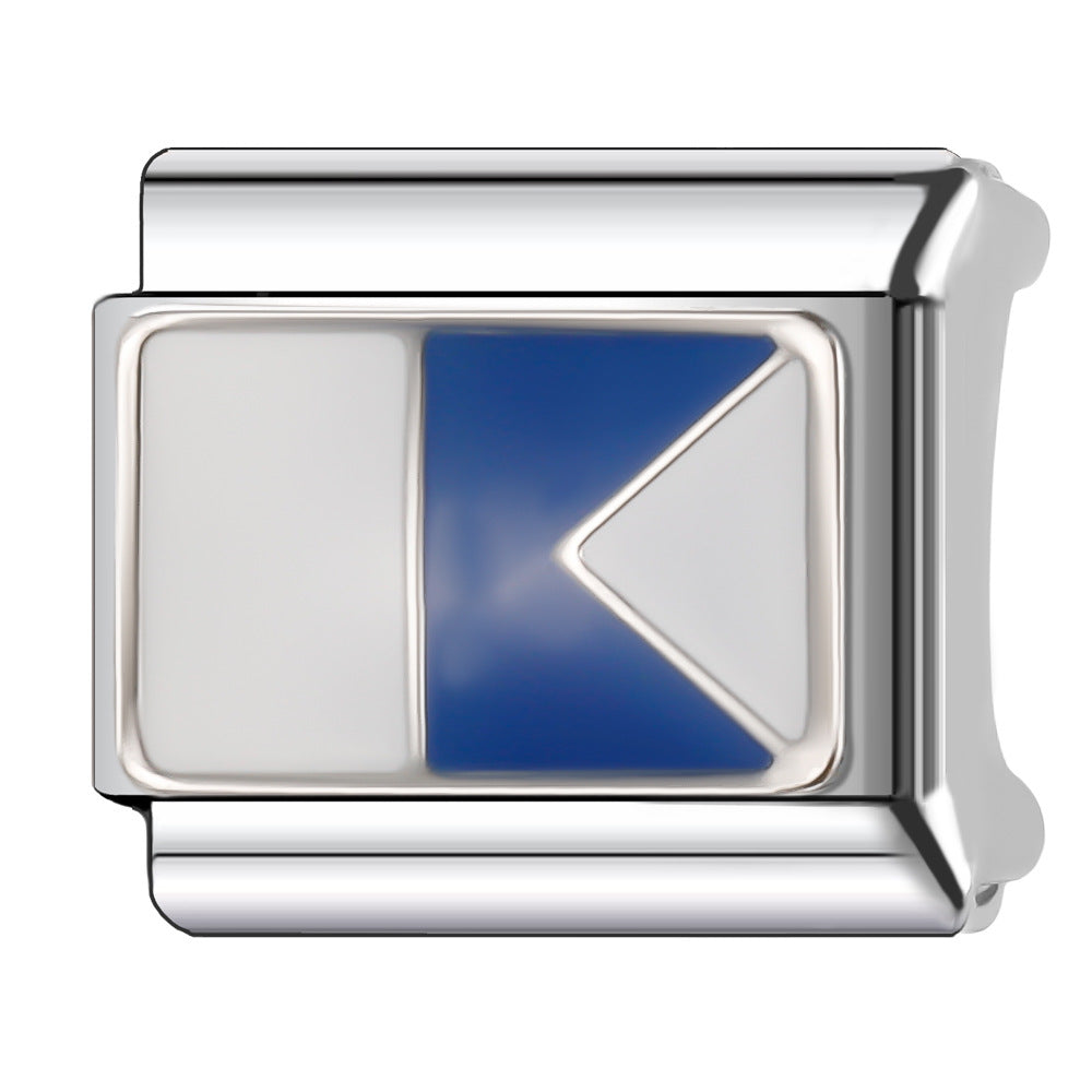 Wholesale Italian Charm Bracelet 9mm DIY Splicing Creative Pattern Stainless Steel Composable Bracelet