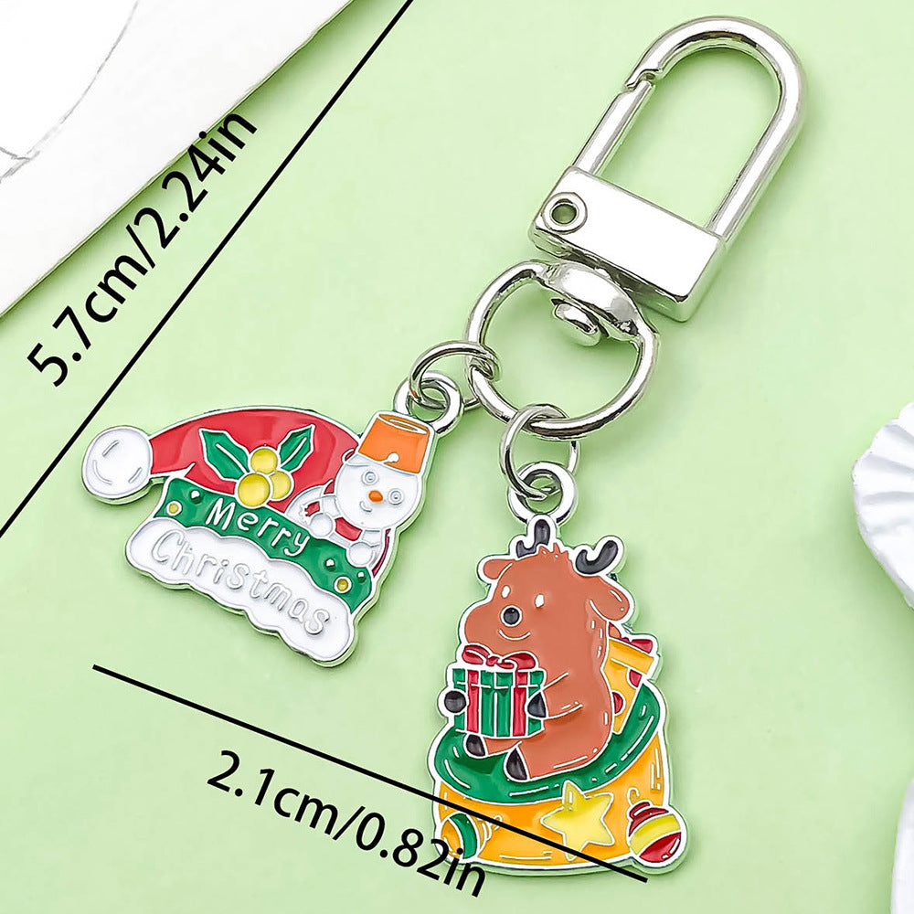 Wholesale Cute cartoon Christmas keychain