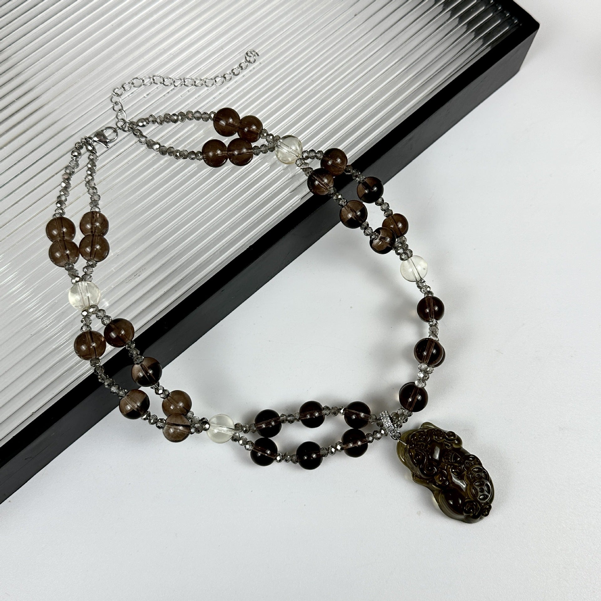 Wholesale Natural Tiger Eye Crystal Necklace