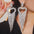 Wholesale Independence Day Exaggerated Long Tassel Love Earrings