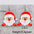 Wholesale Christmas Earrings Cartoon Santa Claus  Christmas Trees Wood Ear Drop Earrings