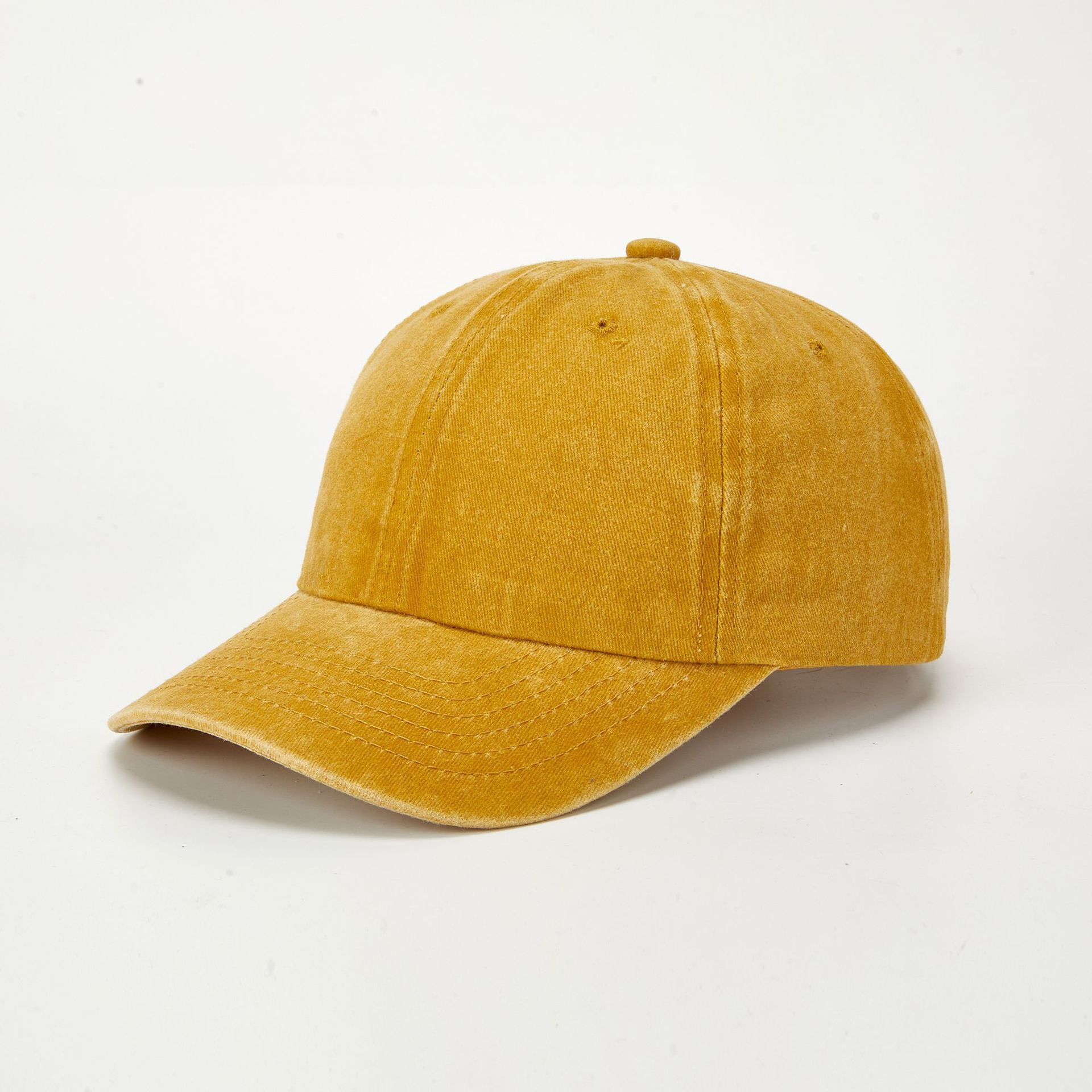 Wholesale Retro Washed Baseball Cap Women S Solid Color Adjustable Distressed Cap Fashion Accessory