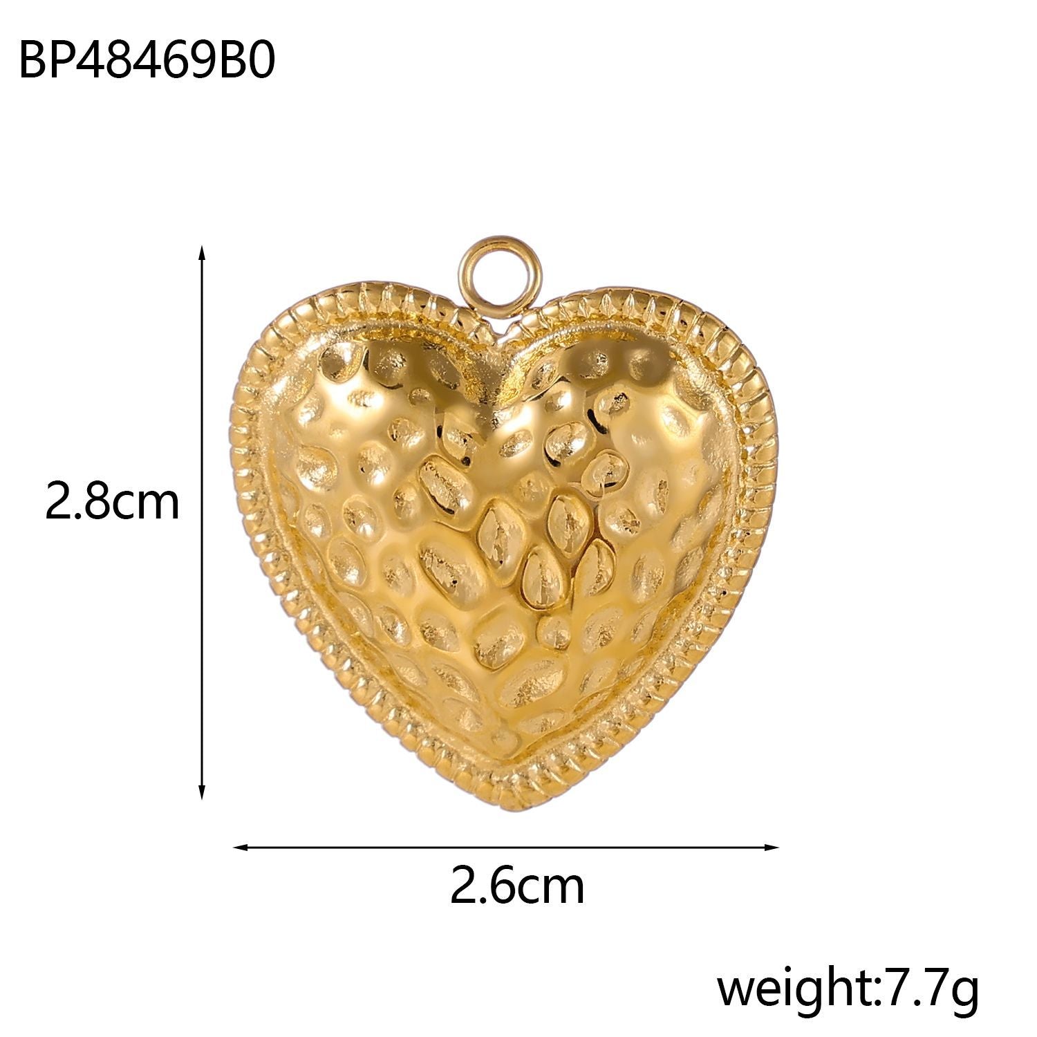 Wholesale Stainless steel retro peach heart marine pentagonal star plant pendant