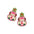 Wholesale Cartoon cute dripping oil encrusted Santa Claus Christmas earrings