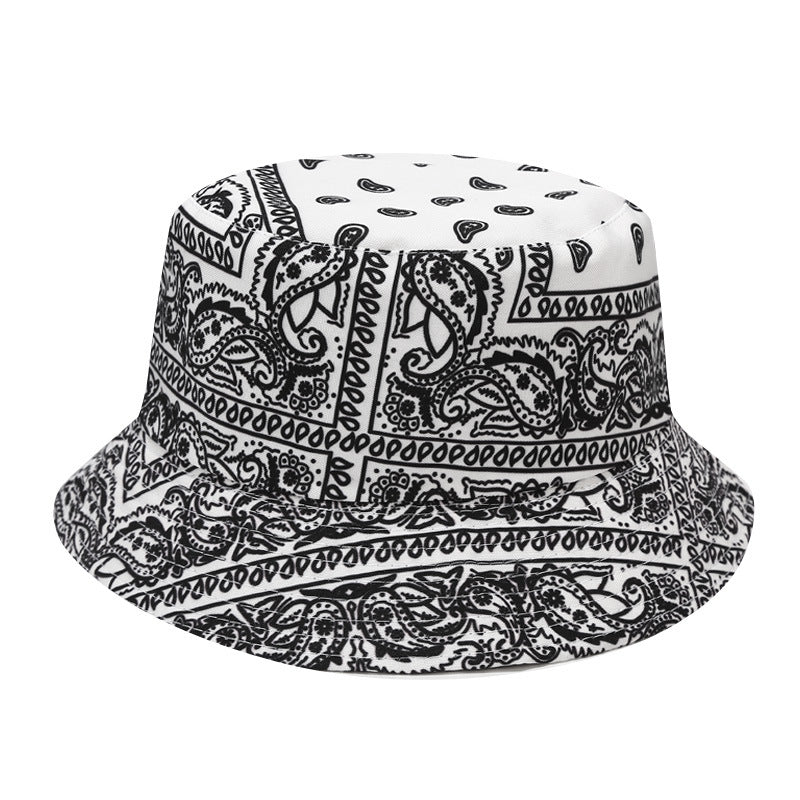 Wholesale  cashew nut full printing double-sided fisherman hat