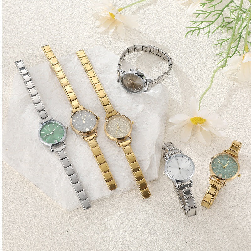 Wholesale Multifunctional Casual DIY gold Module Splicing Watch