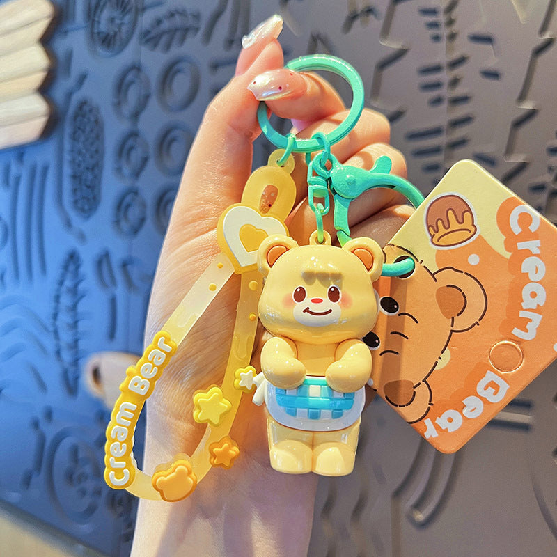 Wholesale Cartoon Bear PVC Soft Keychain ACC-KC-HangLi001