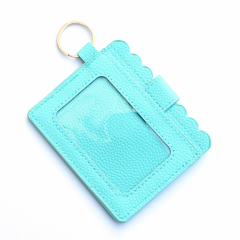 Wholesale Colorful PU Pickup Bag Keychain Wristlet Keychain ACC-KC-QiuXue014