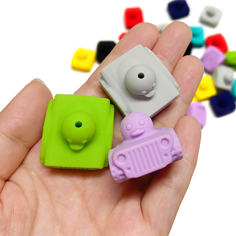 Wholesale 10pcs Silicone Cartoon Focal Beads ACC-BDS-WDX229