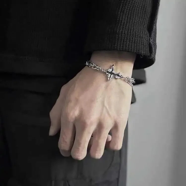 Wholesale  Hip Hop Alloy Cross Body Bracelet