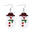 Carton de gros dessin animé Elk Old Snowman Boucles d'oreilles colorées