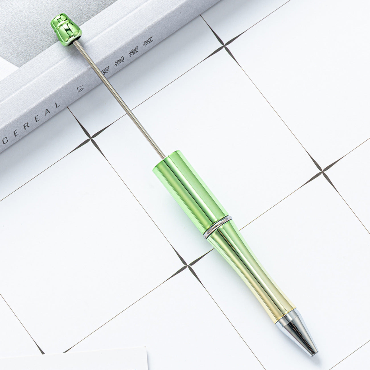Wholesale DIY Beadable Pens UV Plating Plastic Ballpoint Pen