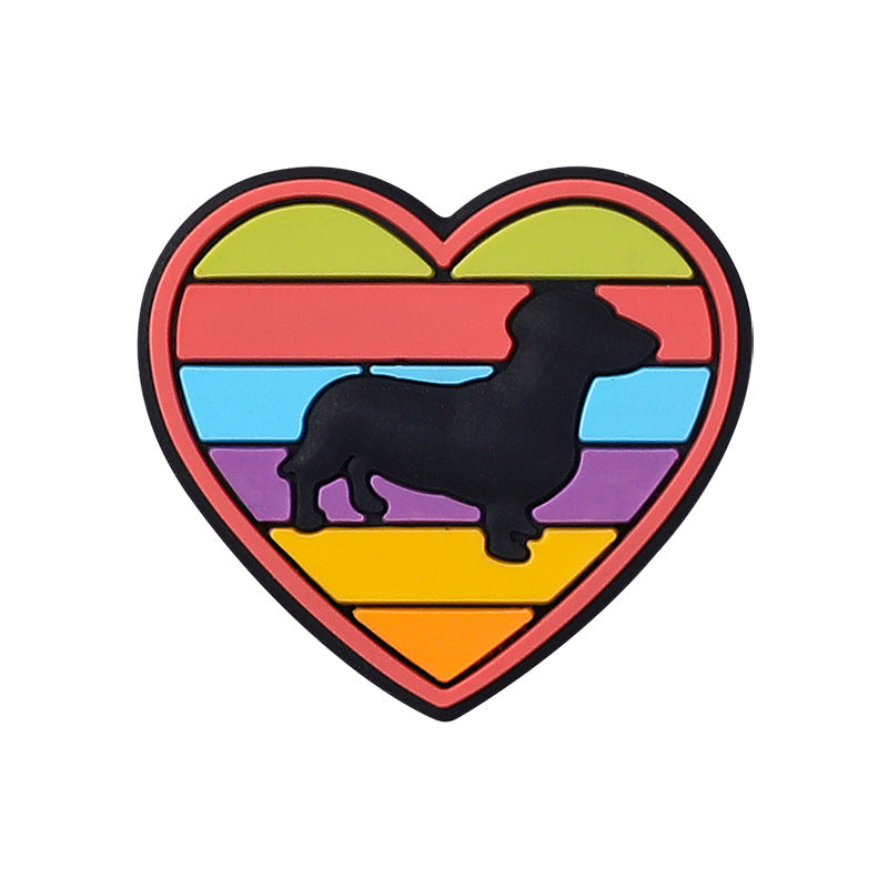 Wholesale 20pcs Puppy Cartoon Silicone Focal Beads ACC-BDS-RongFa032