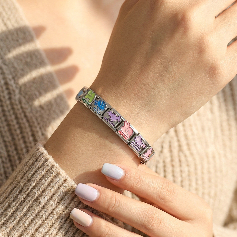 Wholesale Stainless Steel Animal Pattern Modular Bracelet Everyday Fashion Accessory