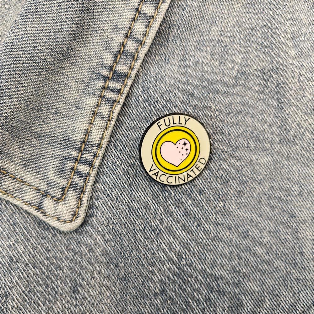 Wholesale 10pcs geometric love paint brooch