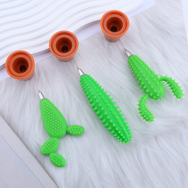 Wholesale Cartoon cactus stationery ballpoint pen
