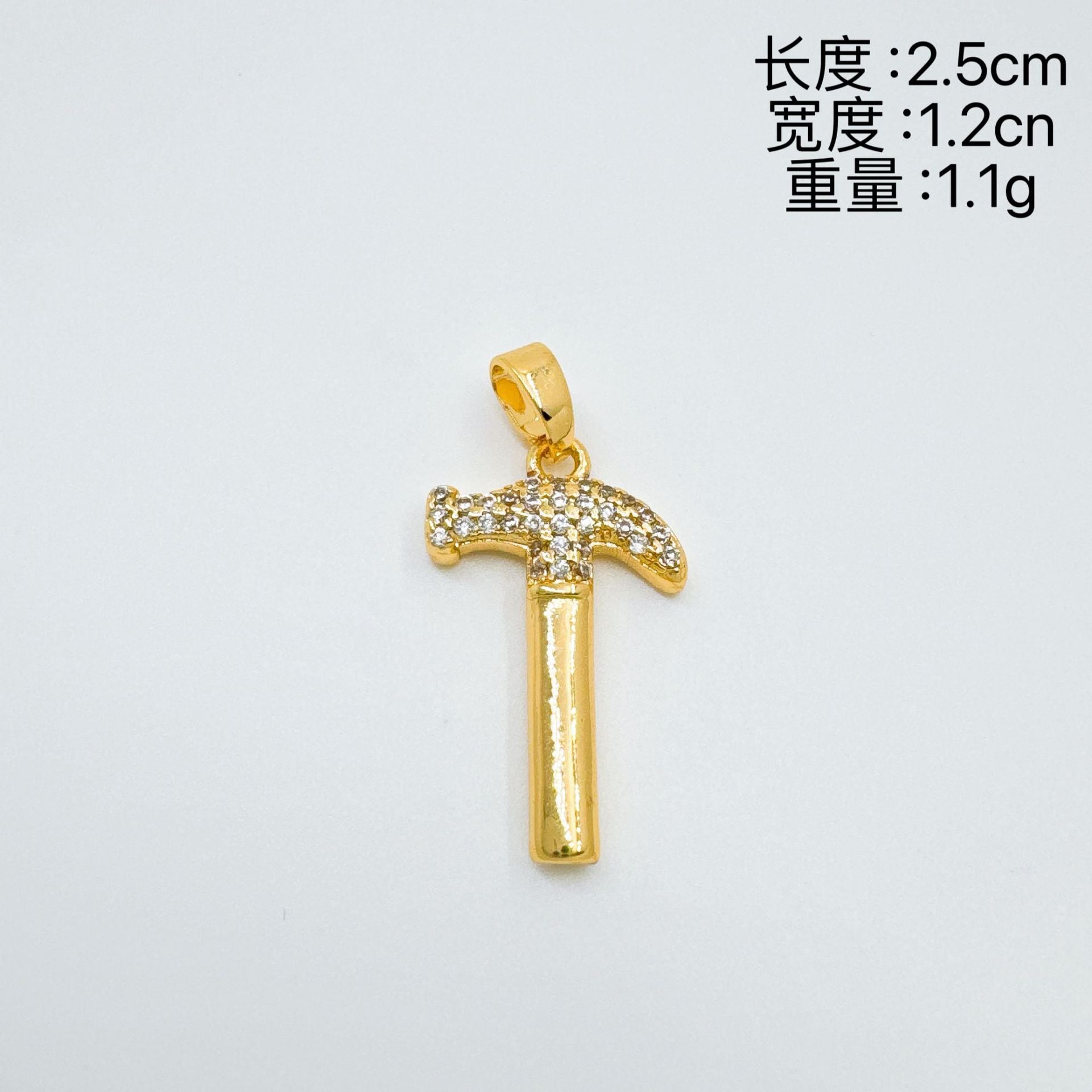Wholesale Sweet Cool Style Rose Cross Pendant Gold Plated Copper Necklace Stylish Jewelry Accessory