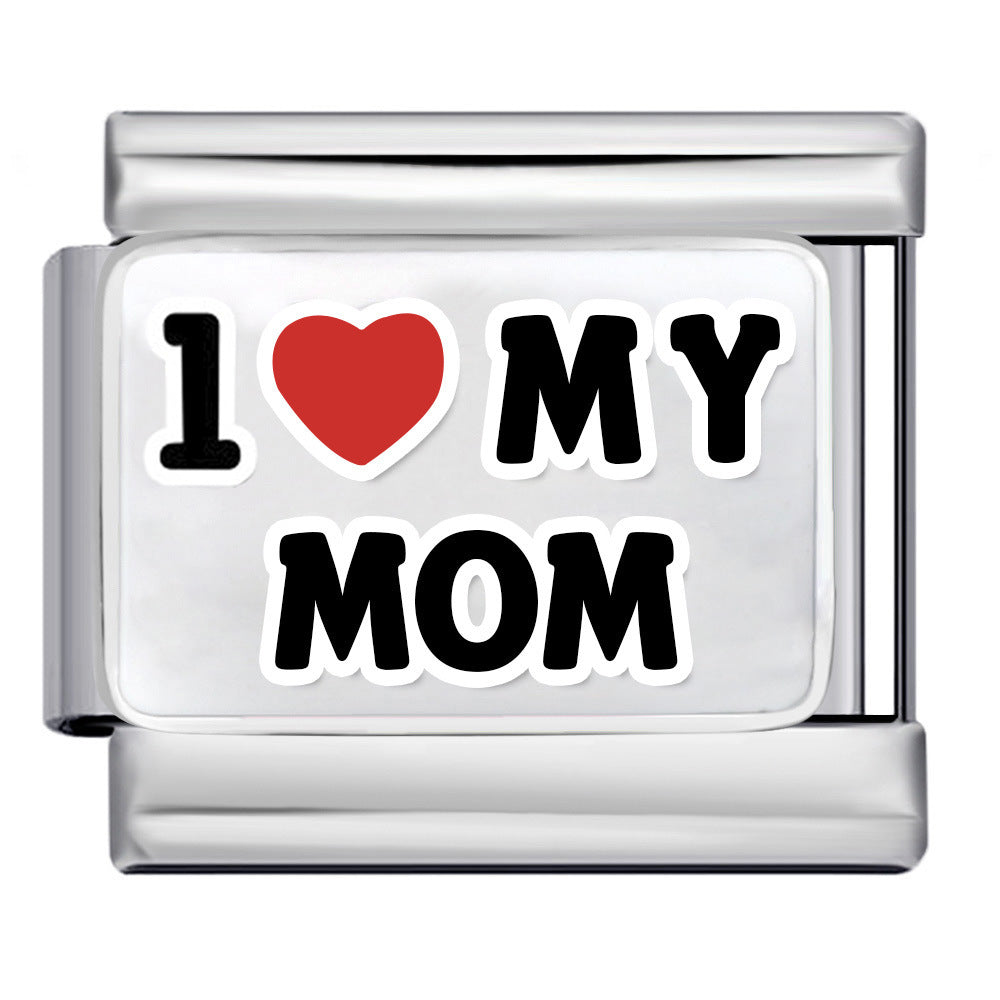 Wholesale 9mm Italian Charm Starter Bracelets DIY Family Series Stainless Steel Composable Bracelet