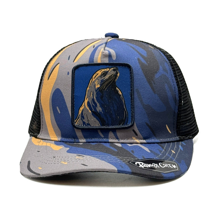 Wholesale  Graffiti Print Baseball Cap Animal Camouflage Embroidered Cap