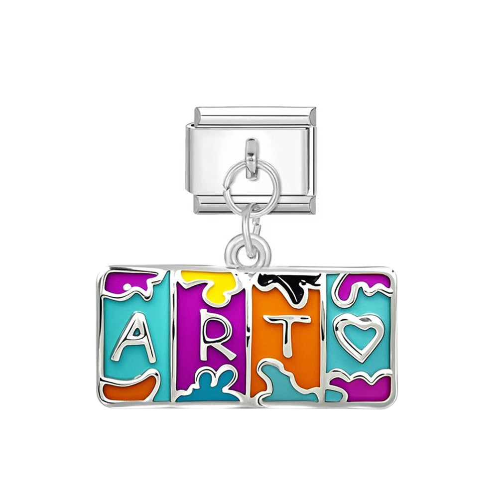 Wholesale  Italian Charm Bracelet 9mm DIY Flowers and Plants  Creative Stainless Steel Composable Bracelet