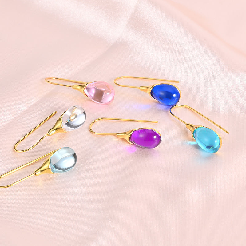 Wholesale Teardrop Shape Simple Alloy Earrings ACC-ES-YingQi001